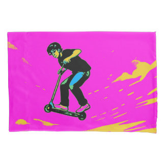 High Flying Stunt - Scooter Rider Pillowcase