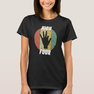 High Four Cut Off Finger Amputation Finger Amputee T-Shirt