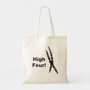 High Four Parrot Footprint (High Five) Tote Bag