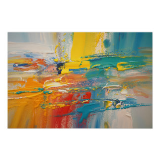 High-Gloss Abstract Explosion Poster