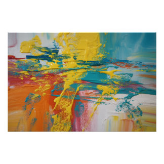 High-Gloss Abstract Explosion Poster