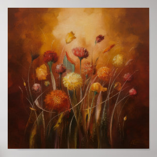High-Gloss Abstract Explosion: Primary Energy Poster