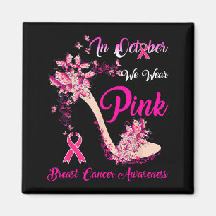 High Heel Breast Cancer Awareness Magnet