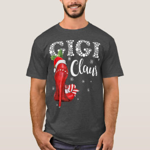 High Heel Gigi Santa Claus Christmas Pajama Xmas W T-Shirt