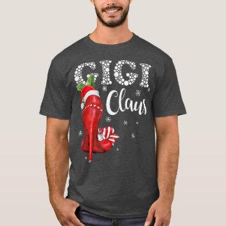 High Heel Gigi Santa Claus Christmas Pajama Xmas W T-Shirt
