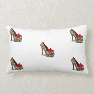 High Heel leopard shoe Pillow