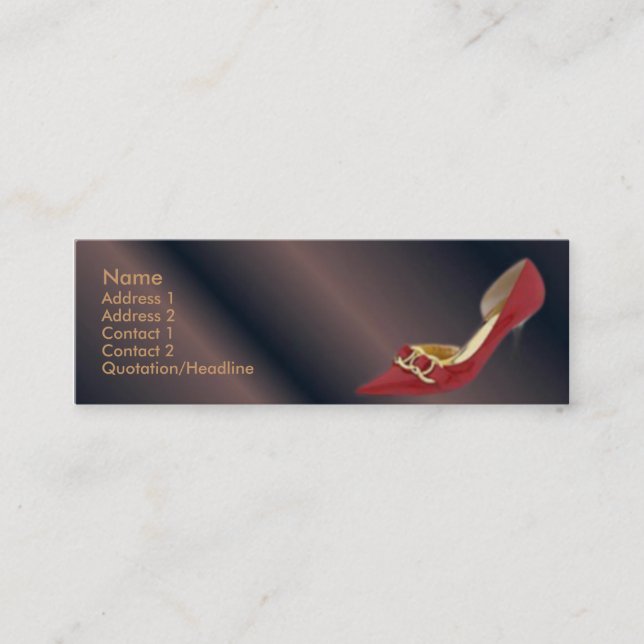 High Heel Profile Card (Front)