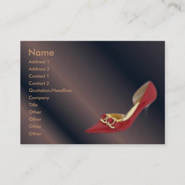 High Heel Profile Card (Front)
