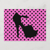 HIGH HEEL - PUMP IT UP SASSY PINK HEARTS