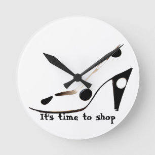 High Heel Shoe Fashionista Wall Clock