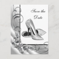 High Heel Shoe Save The Date