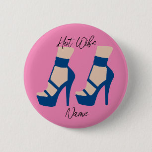 High Heel Shoe Thunder_Cove 6 Cm Round Badge