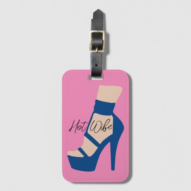 High Heel Shoe Thunder_Cove  Luggage Tag (Front Vertical)