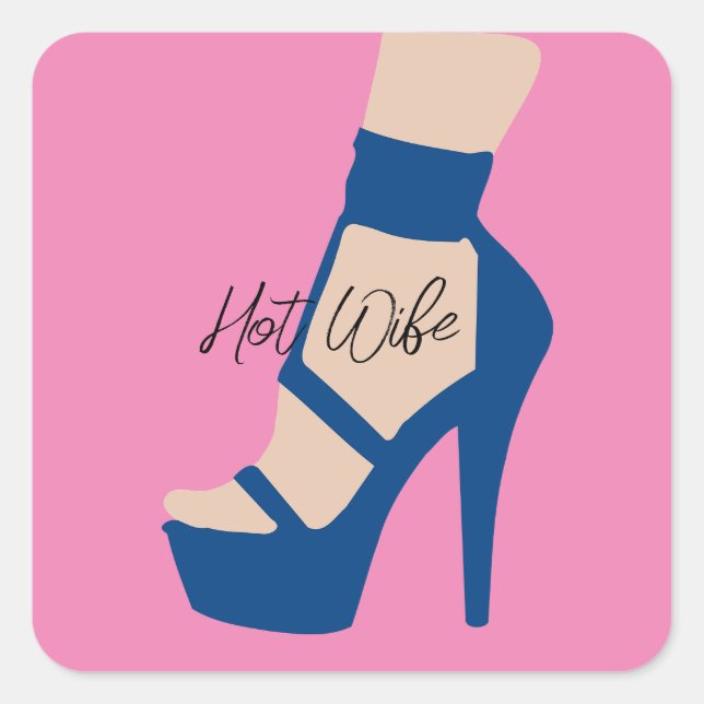 High Heel Shoe Thunder_Cove  Square Sticker (Front)