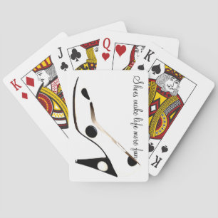 High Heel Shoes Black and White Playing Cards