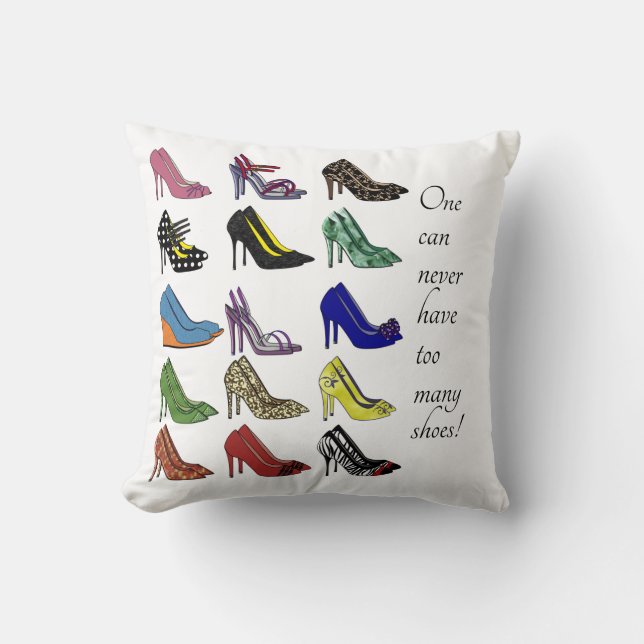 High Heel Shoes II Throw Pillow (Front)