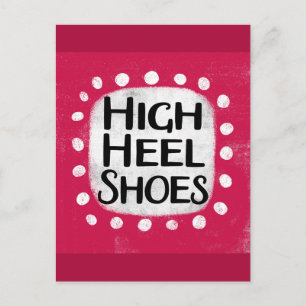High Heel Shoes Postcard