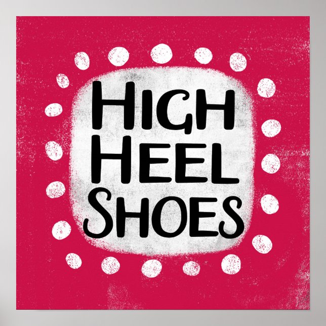 High Heel Shoes Poster Wall Art (Front)