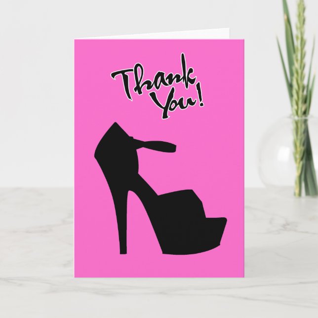 HIGH HEEL STAR - PUMP IT UP THANK YOU CARD (Front)