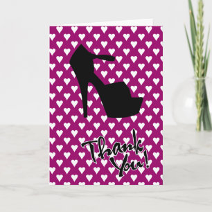 HIGH HEEL STAR - PUMP IT UP THANK YOU CARD