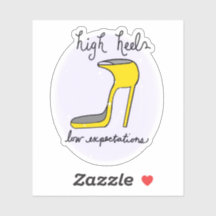 High Heel Sticker