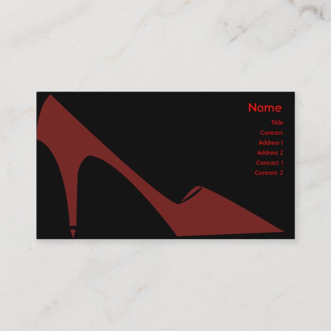 High Heels - Business Business Card (Front)