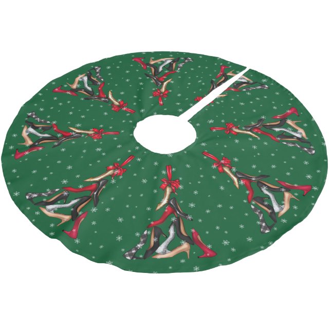 High Heels Christmas Tree Skirt (Angled)