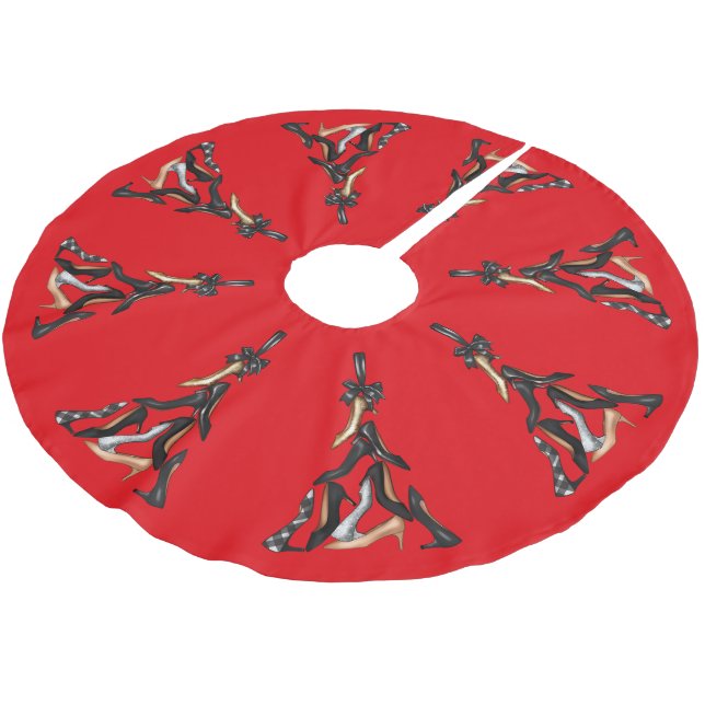 High Heels Christmas Tree Skirt (Angled)