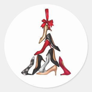 High Heels Christmas Tree Stickers
