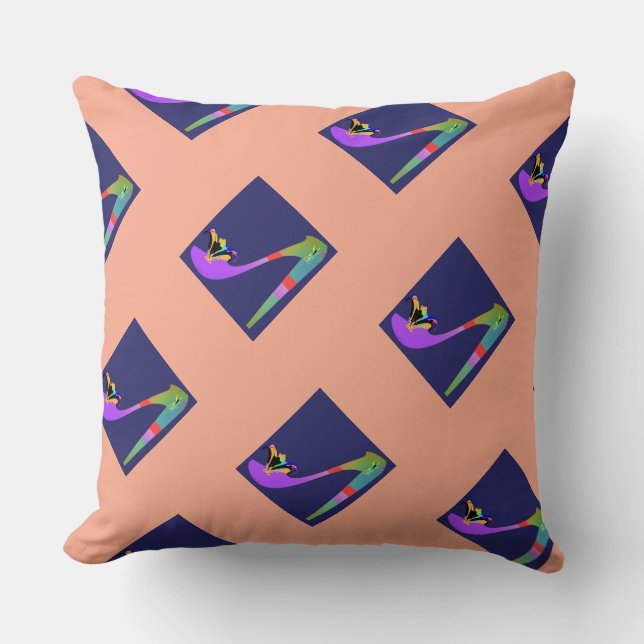 High Heels Fancy Peach Decorative  Cushion (Front)
