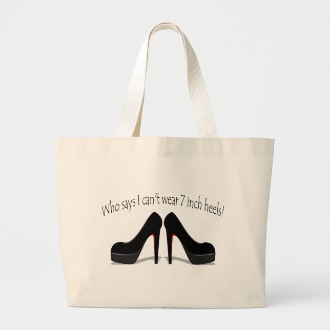 High Heels Large Tote Bag (Front)