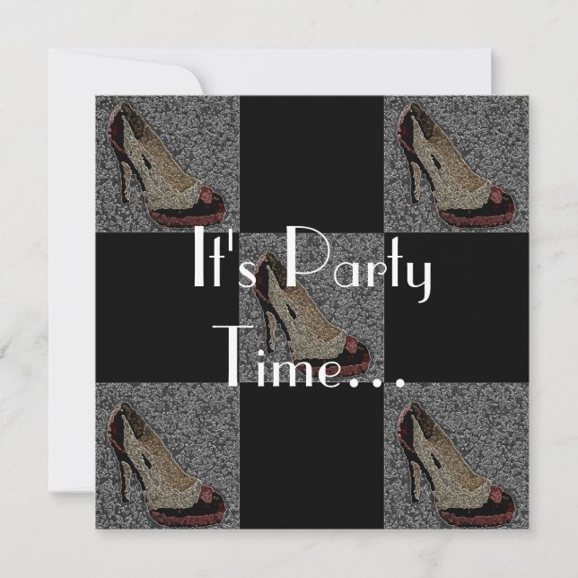 High Heels Party Invitation (Front)