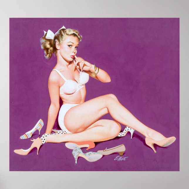 High Heels Pin Up Poster (Front)