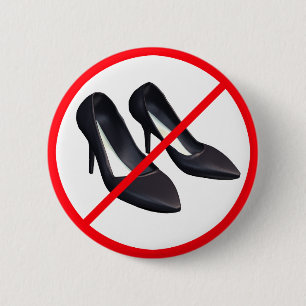 High Heels Prohibited! 6 Cm Round Badge