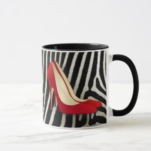 high heels red mug