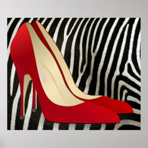 high heels red poster