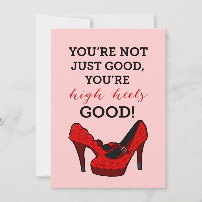 High Heels Stiletto Fashion Birthday Invitation (Front)