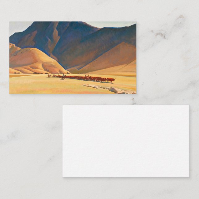 High Hills of Tehachapi, 1936 by Maynard Dixon Business Card (Front/Back)