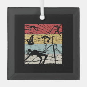 High Jump Retro Glass Tree Decoration