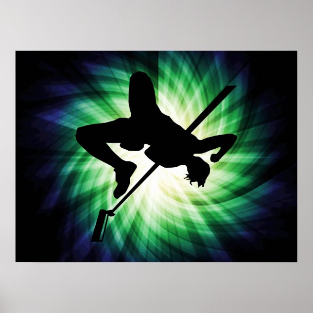 High Jump Silhouette; Cool Poster (Front)