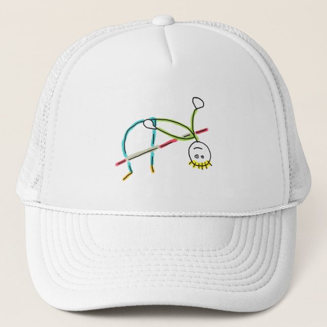 High Jump Stickman Trucker Hat (Front)