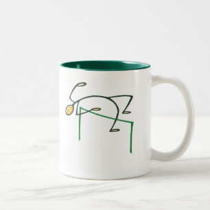 High Jump T-shirts and Gifts. Two-Tone Coffee Mug