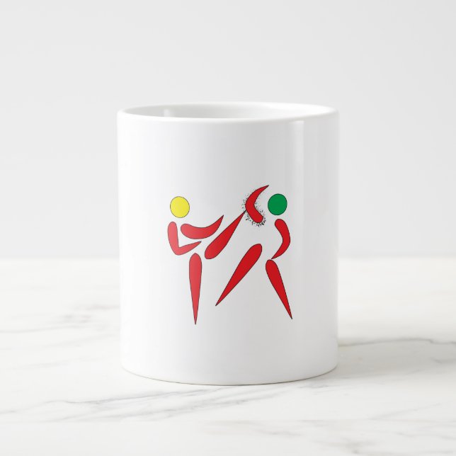 High Kick Large Coffee Mug (Front)