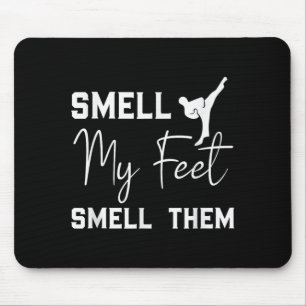 High Kick Martial Arts Humour Kicker Silhouette Mouse Pad