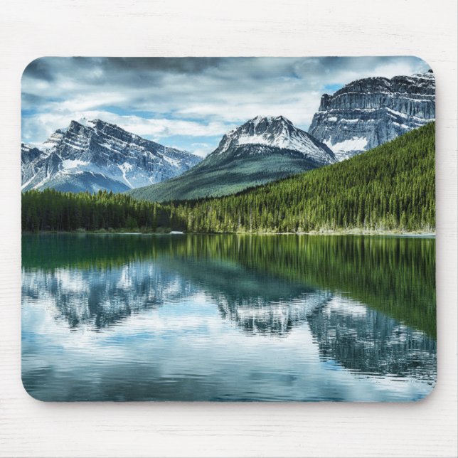 High Lake Reflection Mouse Pad (Front)