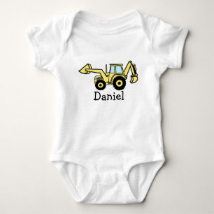 High Lift Backhoe Baby Bodysuit