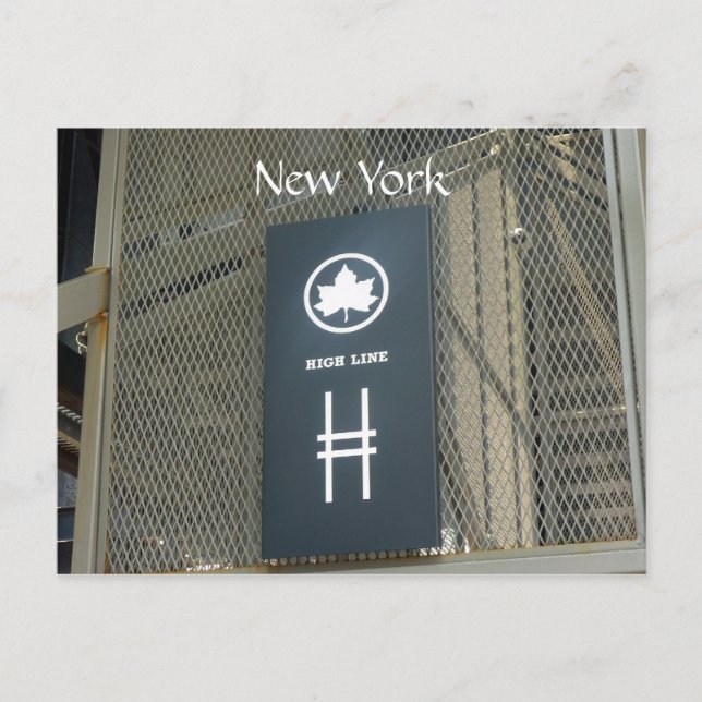 high line sign postcard (Front)