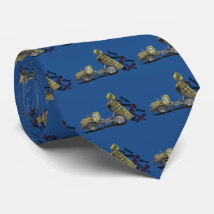 High military secret military truck gifts tie