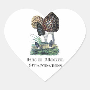 High Morel Standards Heart Sticker