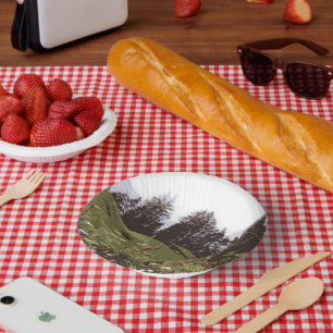 High Mountain Paradise paper bowls Paper Plate